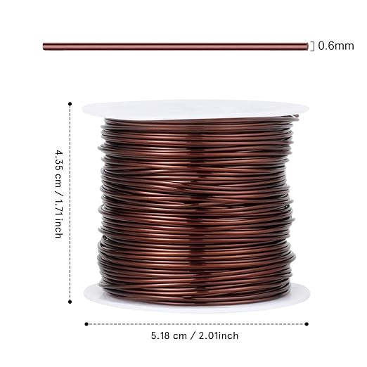 164FT Jewelry Wire 22 Gauge Tarnish-Resistant Copper Beading Wires Roll Bulk - Image 3