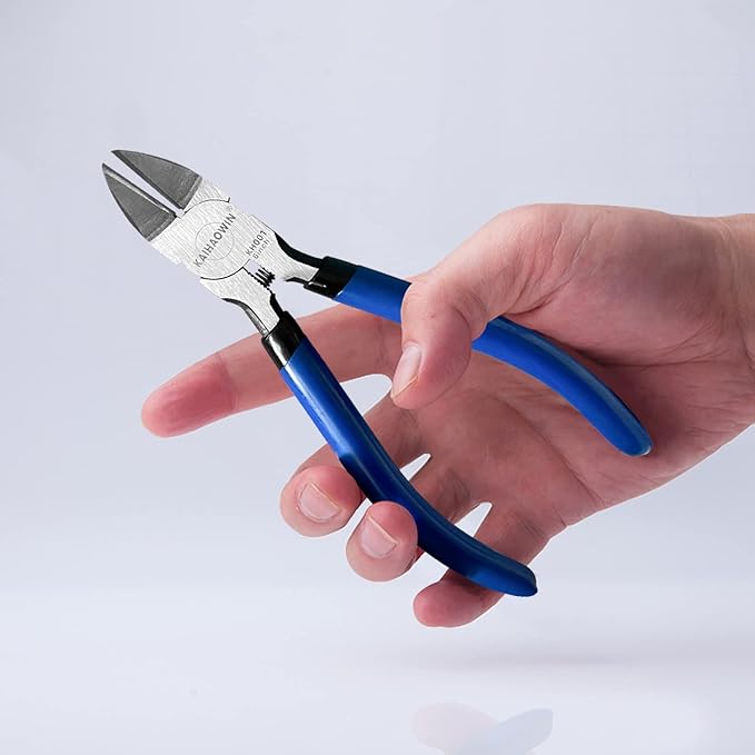 Wire Cutters 5", 5 Pack KAIHAOWIN Precision Flush Cutters Ultra Sharp Wire - Image 7