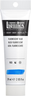 Liquitex Professional Heavy Body Acrylic Paint, 2-oz Tube, Fluorescent Blue by Liquitex
