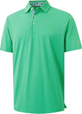 Mens Polo Shirts Short and Long Sleeve Casual Solid Stylish Dry Fit Performance Designed Collared Golf Polo Shirts for Men