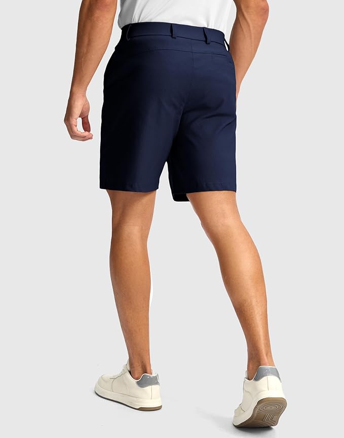 G Gradual Men's Golf Dress Shorts 5"/ 7"/ 9" Stretch Casual Work Flat Front Shorts for Men with 3 Pockets Quick Dry