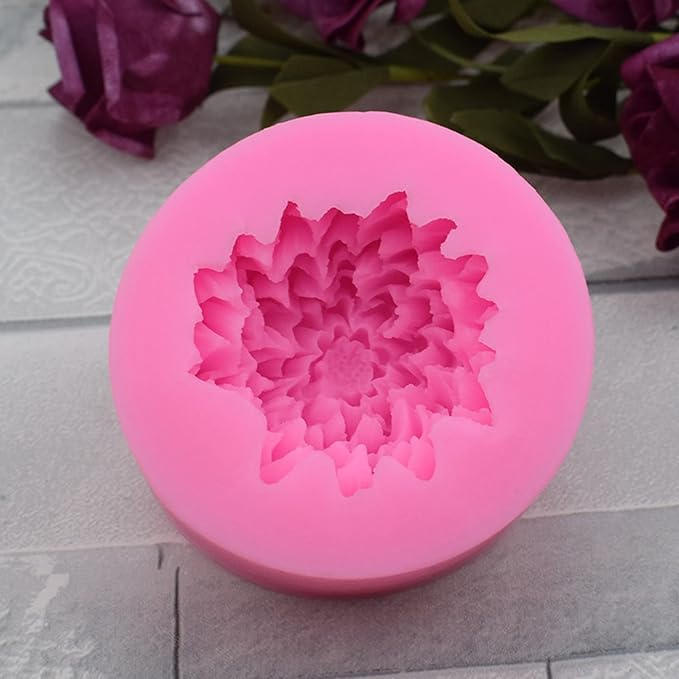 Chrysanthemum Flower Silicone Soap Mold Candle Mold Fondant Chocolate Cake - Image 7