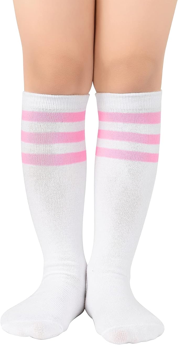 American Trends Kids Toddler Soccer Socks Youth Baseball Softball Football Socks Knee High Accessories for Girls