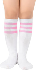 American Trends Kids Toddler Soccer Socks Youth Baseball Softball Football Socks Knee High Accessories for Girls