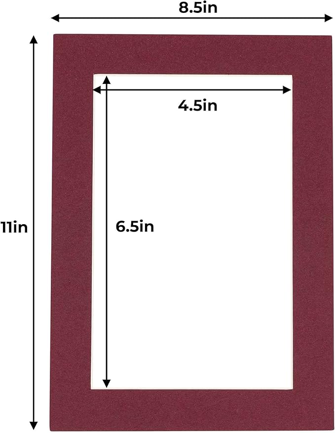 5x7 Mat for 8.5x11 Frame - Image 3
