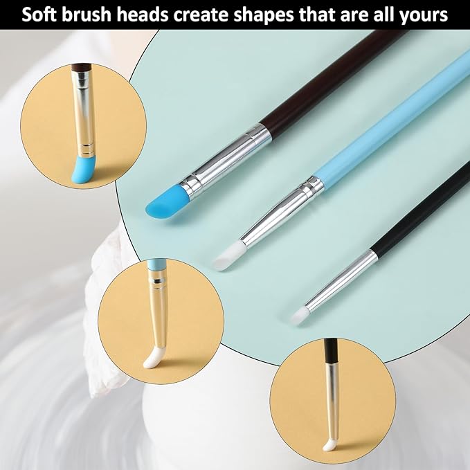 15 Pcs Silicone Sculpting Tools, Silicone Clay Sculpting Tools, Pottery Tools - Image 5