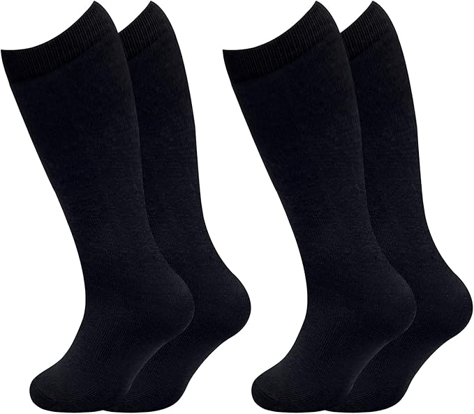 Sarfel Kids Soccer Socks Toddler Soccer Socks Girls Boys Soccer Socks Kids Tube Socks with Stripes Toddler Knee High Socks