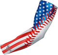 Bucwild Sports Compression Arm Sleeve - Youth & Adult Sizes - Baseball Football Basketball Sports (1 Arm Sleeve)