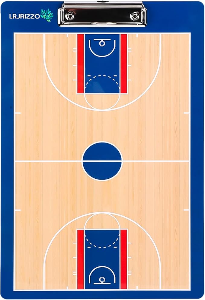 Basketball Dry Erase Coaches Clipboard, Basketball Clipboard for Coaches Double-Sided Basketball White Board for Coaches Writable and Erasable Basketball Dry Erase Board for Coaches Gift