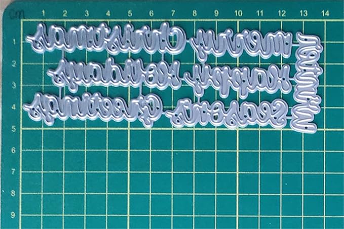 Mvchifay Cutting Dies Happy Birthday Holiday Thanks Greetings Metal Stencils - Image 3