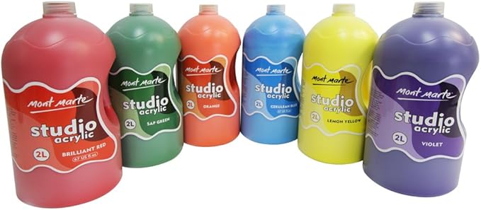 Mont Marte Discovery School Acrylic, 1/2 Gallon. Ideal - Image 3