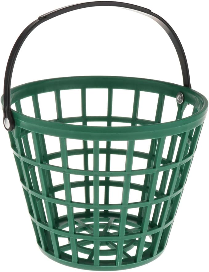 SM SunniMix Unbreakable Golf Ball Basket, Golfball Container with Handle Ball Holder Contains 25/50/100 Balls Range Accessories