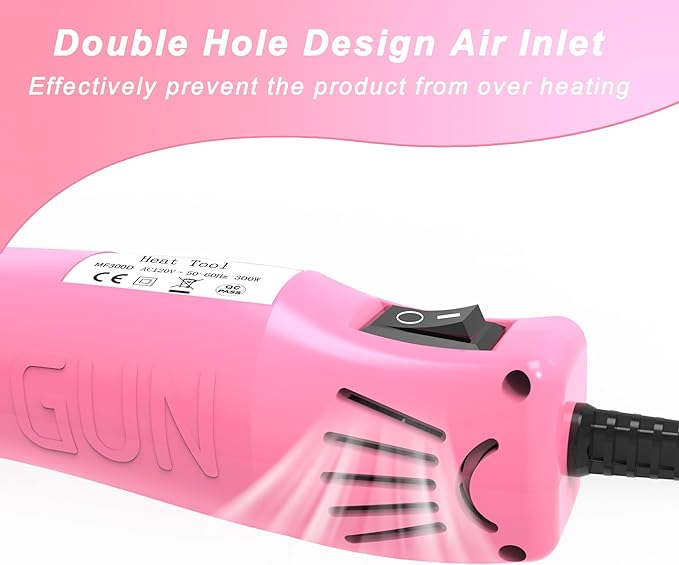 Heat Gun, Mini Heat Gun for Shrink Tubing, Portable Heat Gun for DIY Crafts - Image 6
