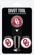Team Golf NCAA Divot Tool with 3 Golf Ball Markers Pack, Markers are Removable Magnetic Double-Sided Enamel