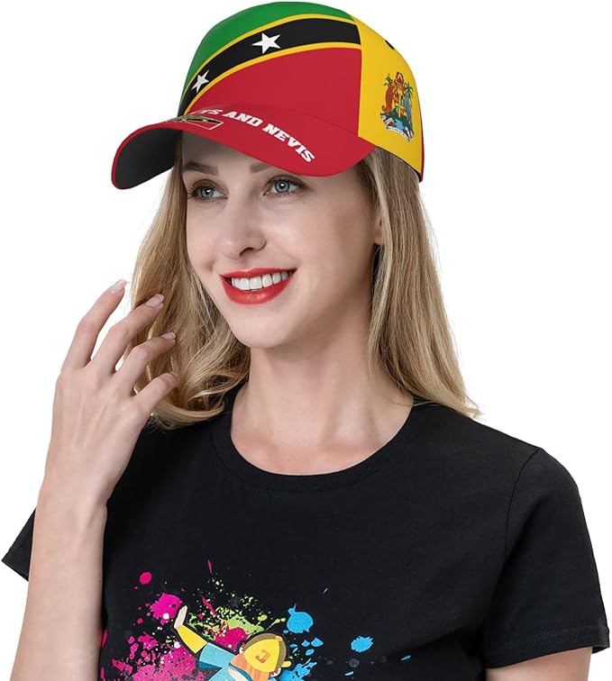 National Flags Baseball Cap for Men Women, Fashion Adjustable Sun Protection Visor Caps Trucker Hat Patriotic Caps