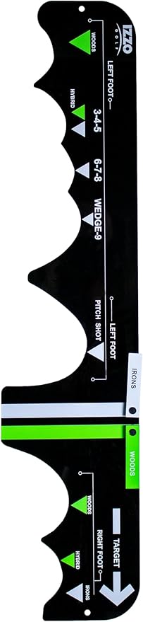 Izzo Golf Sure Stance Golf Swing Training Aid -Ball Position Trainer