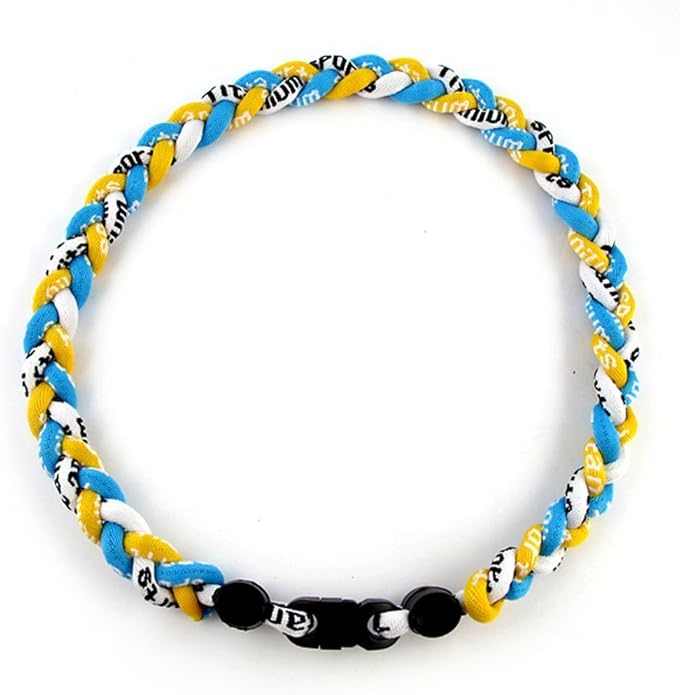 MapofBeauty 18 Inch Three Colors Fashion Three Braided Rope Tornado Necklace