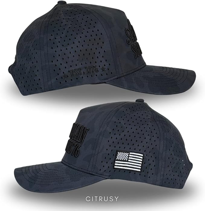 CITRUSY Athletic Trucker Golf Hat | Performance Mens 5 Panel Cap | Cool Breathable Waterproof Workout Running Snapback