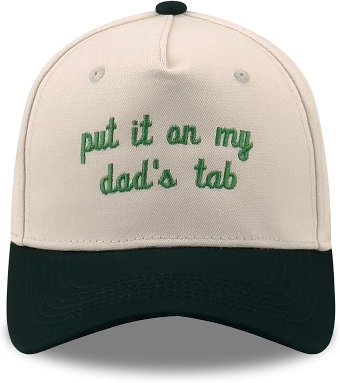 Funny Embroidered Trucker Hat, Vintage Two-Tone Cotton Baseball Cap for Men Women, Adjustable Dad Hat Gift Idea