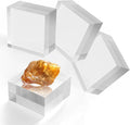 Acrylic Blocks 3 X 3 X 2 Inch 4 Pcs Acrylic Base Stand by Unknown