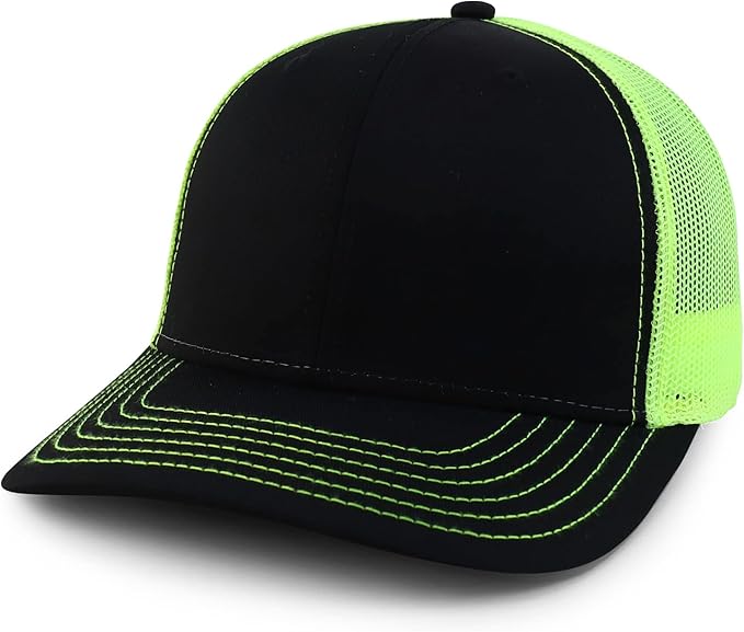 Armycrew Oversize XXL Low Profile Two Tone Mesh Back Trucker Baseball Cap