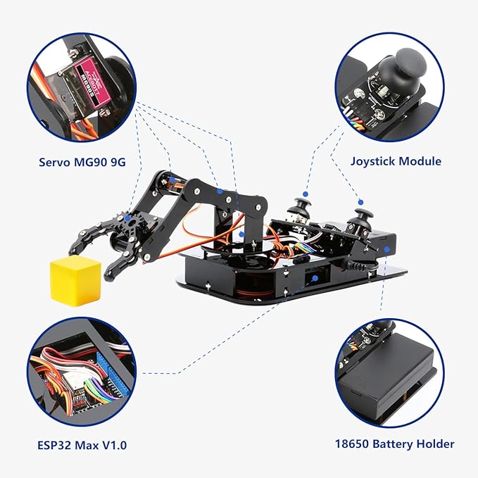 ACEBOTT 4 DOF ESP32 Robotic Arm Kit - Image 8