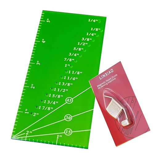 Seam Guide Ruler and Magnetic Seam Guide by LINXIAO