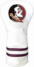 Team Golf NCAA White Vintage Driver Golf Club Headcover, Form Fitting Design, Retro Design