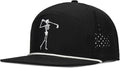Bamveio Funny Golf Hats Flat Bill for Men Women,Golf Gifts Skull Baseball Cap for Adults Humor