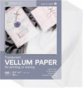 Translucent Vellum Paper 8.5 x 11, Goefun 100 Sheets Vellum Tracing Paper by Goefun