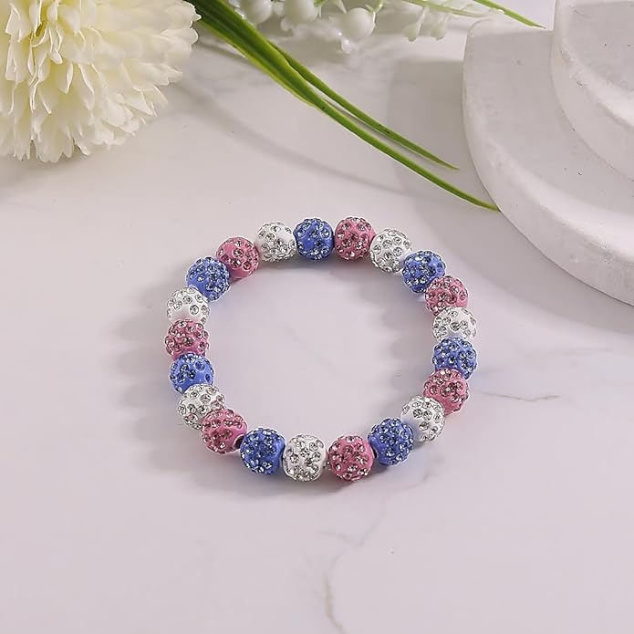 Baseball Bracelet for Women Men Baseball Mom Accessories Essentials Stuff Sparking Bead Bracelet Jewelry Baseballs Sport Fan Bracelet for Sports Game Team