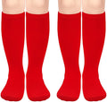 Sarfel Kids Soccer Socks Toddler Soccer Socks Girls Boys Soccer Socks Kids Tube Socks with Stripes Toddler Knee High Socks