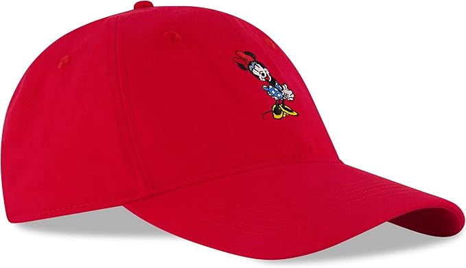 Disney Women's Baseball Cap, Minnie Mouse Adjustable Hat for Adult