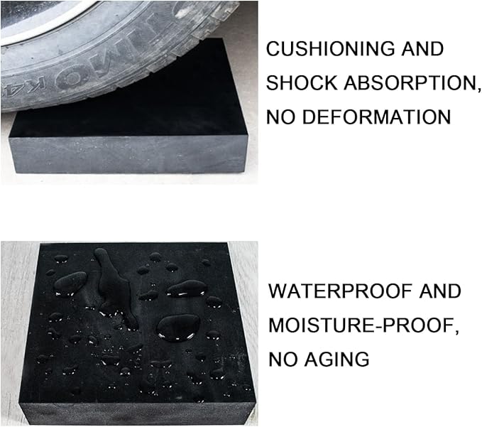 MIKMAYTOO Rubber Bench Block Jeweler's Rubber Bench Block Rubber Stamping Block - Image 4