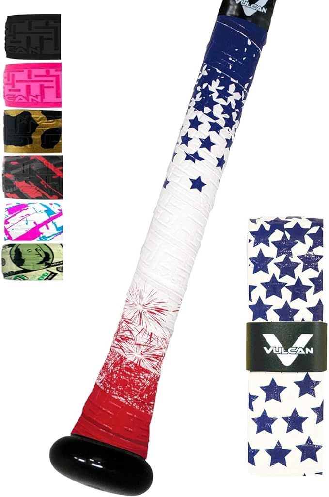 Vulcan | 0.50mm / 1.00mm / 1.75mm Bat Grip | Baseball/Softball | Multiple Colors