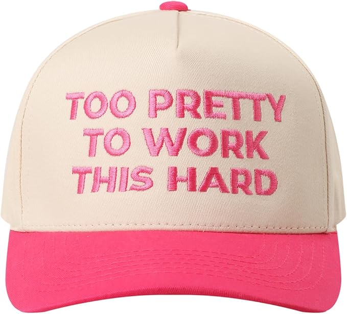 MIRMARU Two-Tone Vintage Canvas Trucker Hats for Men & Women, Adjustable Size Baseball Caps with Trendy Embroidered Design