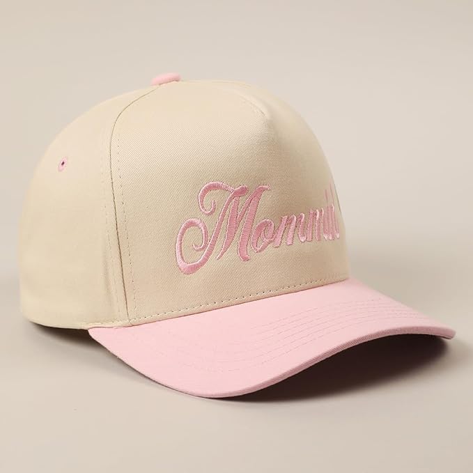 MIRMARU Two-Tone Vintage Canvas Trucker Hats for Men & Women, Adjustable Size Baseball Caps with Trendy Embroidered Design
