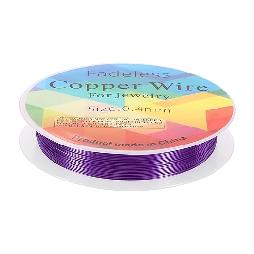 HARFINGTON 30ft Jewelry Wire, 26 Gauge Brass Craft Soft Metal Tarnish Resistant by HARFINGTON