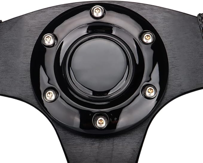 Golf Cart Steering Wheel Universal Design for Most Golf Cart Club Car DS and Precedent 12.5 inch Black EZGO Yamaha Steering Wheel