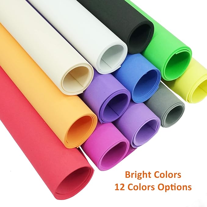 20 PCS EVA Foam Sheets DIY Handcraft Materials 1mm Thick 15.7 x 11.8 Inches Red - Image 3