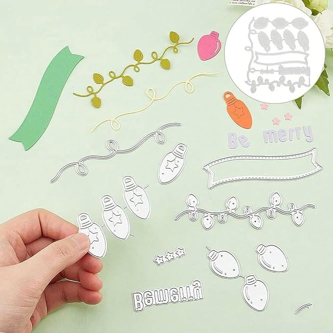 Festivals Metal Cutting Die for Scrapbooking, Christmas Cut Stencils for DIY - Image 3