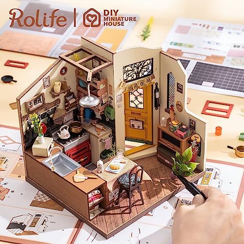 Rolife DIY Miniature House Kits for Adults -Cozy Kitchen (Advanced Level)