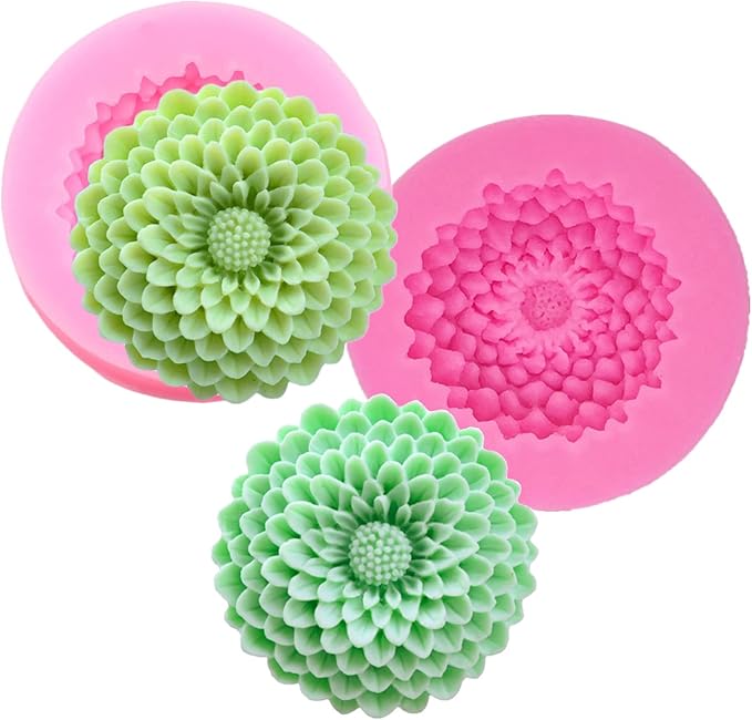2Pcs Small Sunflower Silicone Mold by Anktily