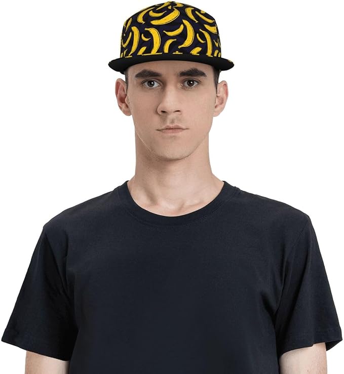 Fashion Snapback Hat for Men Women, Hip Hop Style Baseball Cap Flat Bill Hats Adjustable Trucker Sun Hat