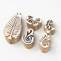 Hashcart Wooden Indian Traditional Design Printing Stamps/Blocks by Hashcart