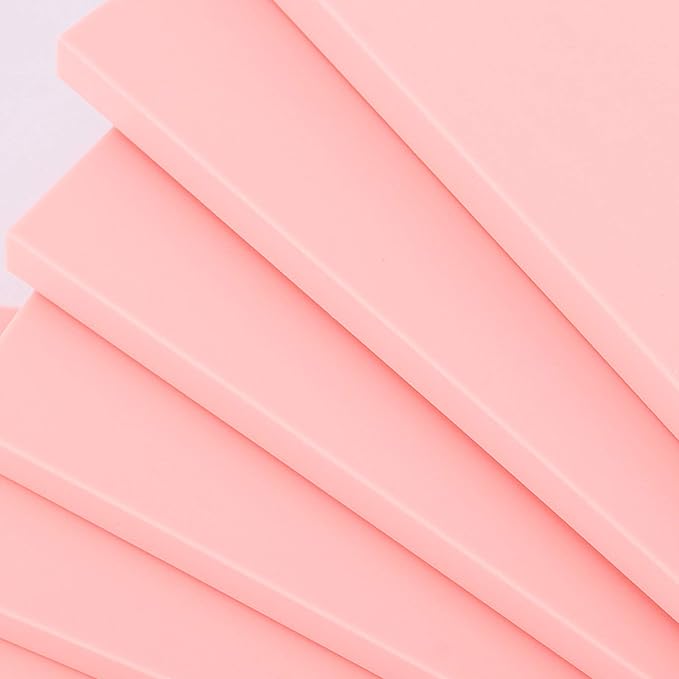 ZOENHOU 20 Pcs 4" x 6" Pink Soft Rubber Carving Blocks, Crafts Rubber Stamping - Image 3