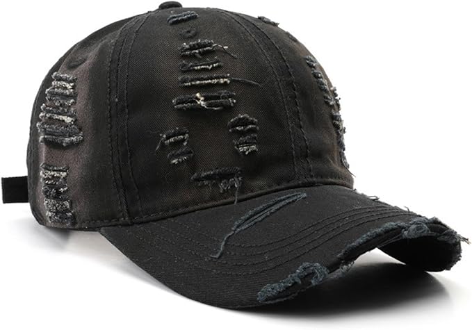 Trendy Original Washed Distressed Unstructured Baseball Cap Denim Cotton Soft Caps Adjustable Vintage Dad Hats Unisex
