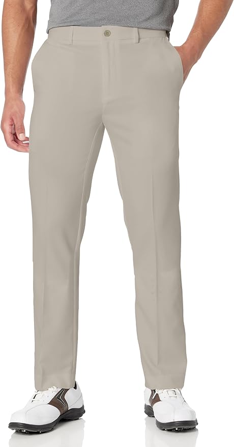 PGA Tour Men's Flat Front Golf Pant with Expandable Waistband