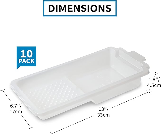 Precision Defined Paint Trays, Paint Roller Trays Liner, Plastic Paint Pan - Image 3