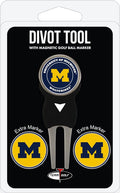 Team Golf NCAA Unisex-Adult Team Golf NCAA Divot Tool with 3 Golf Ball Markers Pack, Markers are Removable Magnetic Double-Sided Enamel